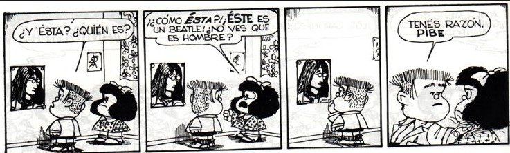 La moda de los Beatles. Mafalda