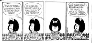 Las sopas y el Mundo de Mafalda